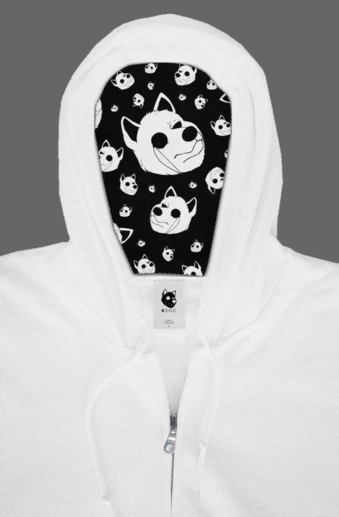 Good Boi - Lined Zip Hoody w/ Arm Embroidery