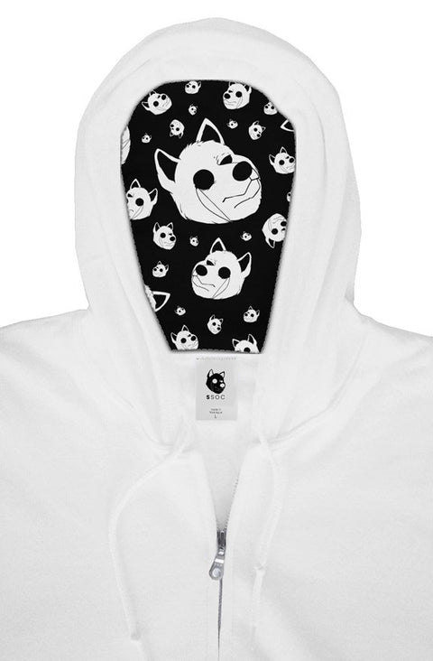 Good Boi - Lined Zip Hoody w/ Arm Embroidery